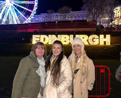 Charley with mother and gran in Edinburgh (1)